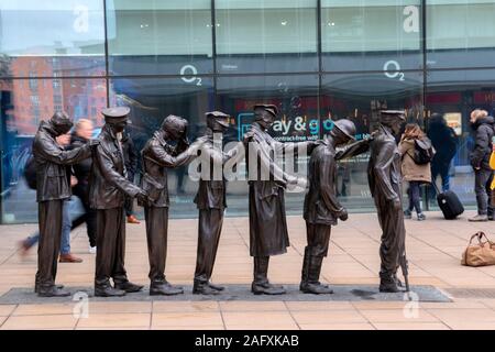 La victoire sur la cécité Statue à Manchester en Angleterre 2019 Banque D'Images