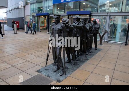 La victoire sur la cécité Statue à Manchester en Angleterre 2019 Banque D'Images