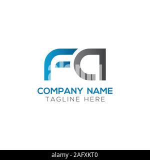 FA initiale Lettre Logo mixte. Lettre de la création de logo d'entreprise moderne FA modèle vectoriel. Logo Design FA Illustration de Vecteur