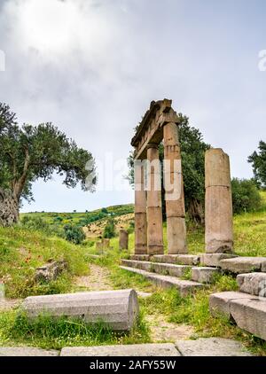 Ruines d'Asclepieion de Pergame en Turquie Banque D'Images