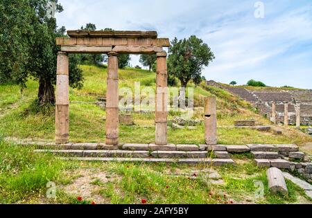 Ruines d'Asclepieion de Pergame en Turquie Banque D'Images