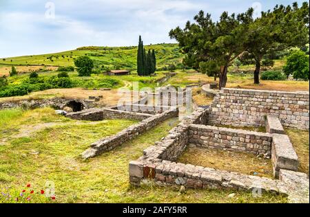 Ruines d'Asclepieion de Pergame en Turquie Banque D'Images