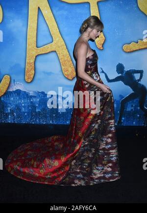 16 Décembre 2019 - New York, New York - Taylor Swift lors de la première mondiale de ''CATS'' à l'Alice Tully Hall à Lincoln Center. (Crédit Image : © Ylmj/AdMedia via Zuma sur le fil) Banque D'Images