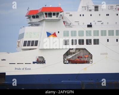 P&O Pride of Kent cross channel ferry. Banque D'Images