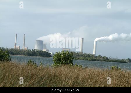 La pollution de l'usine de traitement Banque D'Images