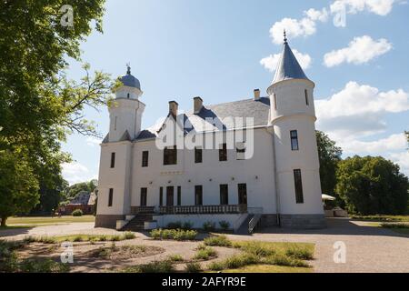 Alatskivi Castle est l'un des plus célèbres châteaux de l'Estonie. L'architecture a été le cerveau de l'enfant Baron Arved von Nolcken. Banque D'Images