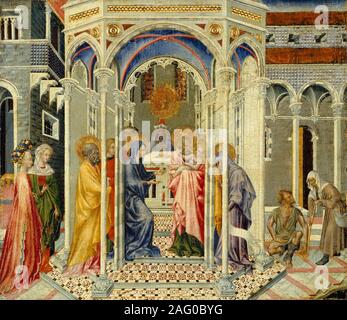 La présentation du Christ au Temple, ca. 1435. Banque D'Images