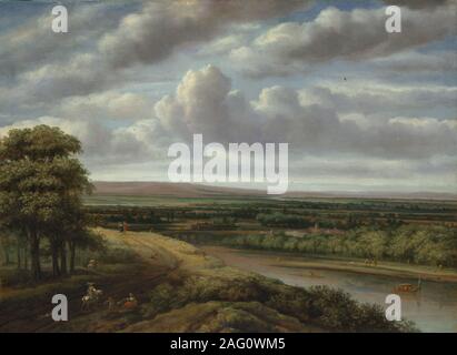 Un vaste paysage boisé, 1670. Banque D'Images