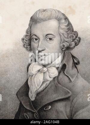 Portrait du compositeur Ignace Pleyel (1757-1831). Collection privée. Banque D'Images