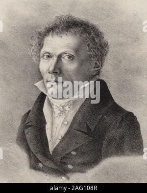 Portrait du compositeur Anton Reicha (1770-1836), 1830. Collection privée. Banque D'Images