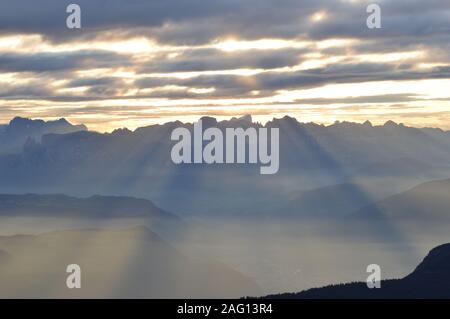 Sonnenaufgang Laugen - Südtirol Banque D'Images