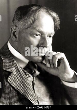 JEROME K.JEROME (1859-1927) écrivain et humoriste anglais Banque D'Images