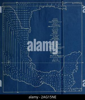 . La répartition écologique de la vie animale en Amérique centrale et du Sud. Banque D'Images