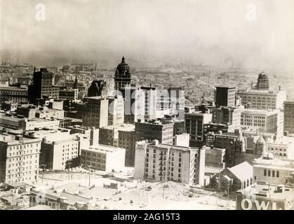 Au début du xxe siècle vintage press photo - vue aérienne de San Francisco, Californie, vers 1925 Banque D'Images