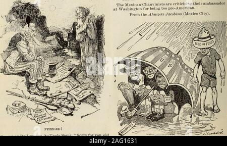 . Examen des évaluations et de travail du monde. Brésil DÉFIANT UN CLOIIU sombre. À partir de la tribune (Chicago). L'américanisation de l'AMBASSADEUR CASASUS. Le Mexican chauvins critiquent leur ambassadorat Washington pour être trop pro-américain. À partir de l'Ahuizute Jacobino (Mexico).. Perplexe 1 Ombre de DeLesseps (à l'Oncle Sam) : désolé pour vous, Oldman. Ive été à travers tout cela. Vous avez ma sympathie. À partir de la Presa (Philadelphie). Île des Pins LOOKINO THX POUR LE LOGEMENT. À partir de la presse (Paris). Caricatures DU MOIS. 29 Banque D'Images