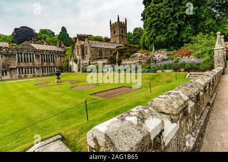 Lanhydrock House et Jardin dans le sud près de Cornwall Bodmin, National Trust, Angleterre, Royaume-Uni, Grande Bretagne Banque D'Images