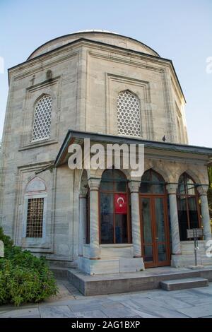 Le 16e siècle tombe de Hurrem Sultan dans le parc de la Mosquée Süleymaniye à Istanbul, Turquie Banque D'Images