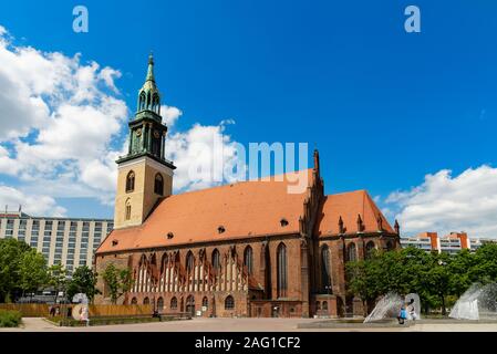 L'église de la Vierge Marie ou Marienkirche, Berlin, Allemagne Banque D'Images