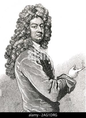 WILLIAM CONGREVE (1670-1729) dramaturge et poète anglais sur 1709 Banque D'Images