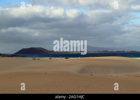 Dunes de sable sur la nature Fuerteventura Banque D'Images