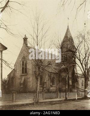 . Familiariser esquisses de la Phillips Exeter Academy et ses environs. Deuxième Cong. Première église Cong. L'église.. Banque D'Images