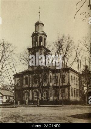 . Familiariser esquisses de la Phillips Exeter Academy et ses environs. Deuxième Cong. Première église Cong. L'église. Banque D'Images