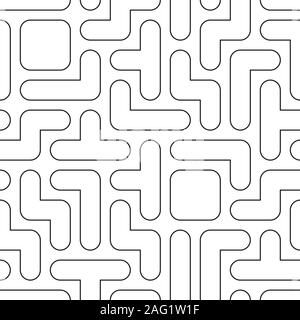 Tetris raccordable lineart papier peint. Vector seamless background. Illustration de Vecteur