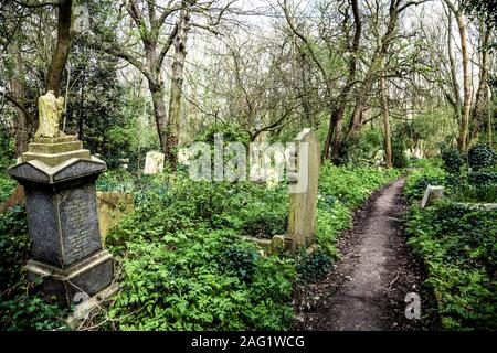 Abney Park Cemetery, Londres, UK Banque D'Images