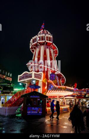 New-wave The ride, Hyde Park Winter Wonderland, Fun Fair, Londres, Angleterre, RU Banque D'Images