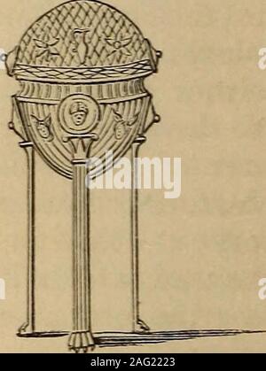 . L'Illustrated companion pour le dictionnaire de latin et grec ; lexique formant un glossaire de tous les mots qui représentent les objets visibles liés à l'arts, manufactures, et la vie de tous les jours des grecs et romains, avec des représentations de près de deux mille objets de l'antiquité. CORTINALE. CORYMBUS. 209 Banque D'Images