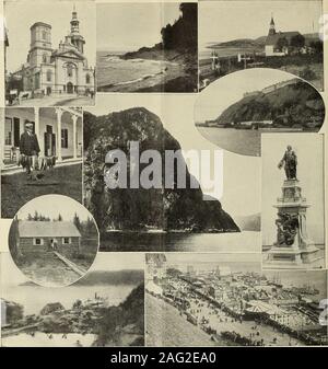 . R & O, Niagara à la mer : Thousand Islands, rapides, Montréal, Québec, Saguenay. *L. I. La basilique, Québec 4. Un jours prises à Tadoussac 7. Camp de Pêche & O. K., Tadoussac 2. Des pierres à Pt. au pic 5. Cap Trinité, Rivière Saguenay 8. Monument de Champlain, Québec 10. Dutterin Terrasse, Québec 3. Ancienne Église, Tadoussac 6. Citadelle, Québec 9. Embouchure du Saguenay le meilleur voyage de l'eau à l'INTÉRIEUR DES TERRES DANS LE MONDE. Banque D'Images