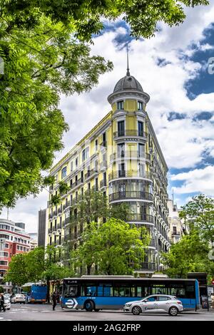 Le centre de Madrid près de El Retiro, à quelques pas du parc du même nom et le musée Pardo Banque D'Images