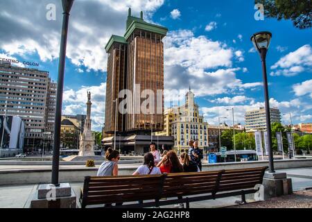 Le moderne quartier de Salamanca à Madrid, capitale du royaume d'Espagne Banque D'Images