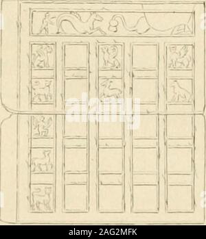 . Visite guidée pour les sépulcres de l'Étrurie, en 1839. Banque D'Images