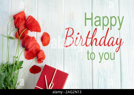 Carte Postale Ancienne De Fleurs Pour Souhaiter Un Joyeux Anniversaire Photo Stock Alamy