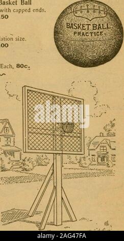 . Règlement officiel pour le hockey sur glace, patinage de vitesse, le patinage artistique et le curling. N° 80. 4,00 $ par paire, une Ontdoor Objectifs Objectifs Basket, montants et cadre du filet. Conçu pour les pelouses, d'écoles, gymnases et terrains de jeux de plein air. Tout pour la mise en place complète. N° I60. Par paire, complète. 30,00 $. Objectifs de plein air jj^EW YORK. Catalogue complet de Sports Athlétiques envoyé gratuitement. A. G. SPALDING & BROS., OBCAGO. DENVER. SPALDINGS BIBLIOTHÈQUE ATHLÉTIQUE / Peck & SNYDER^S AMERICAN CLUB PATINS X Banque D'Images
