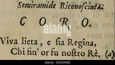 . Semiramis conocida : opéra en representarse dramatica para el Real Coliseo del Buen-Retiro : festejandose natalico gloriosissimo el dia de su magestad catholica el Rey nuestro señor D. Fernando VI., por orden de su Magestad catholica la reyna nuestra señora, ano de MDCCLIII. ina fui Porti Trono il pie. CORO. (*) S al %a fui à pied Trono,(b) Depone fulTrono la Corona. Semìramìs Conocida, 1,7 i Diga , que èl los dictó. ¿/¿.Todos fon mios. Sem. Nomas,BAFTA. Sib. Pas de baila. Sem. ( Aftro impíos" ! ) Sib. Yà que yo eftoy perdido, pas guftofo quede otro. Pueblo , defcubro,Os Amigos engaño de l'ONU. Abrid Banque D'Images