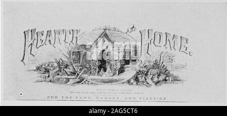 . La jeunesse de James Whitcomb Riley ; fortune's way avec le poète de l'enfance à la virilité. Fac-similé de lettre fkom foyer. Heabth HomeShowing la position des éditeurs et le cottage à Edgewood Banque D'Images