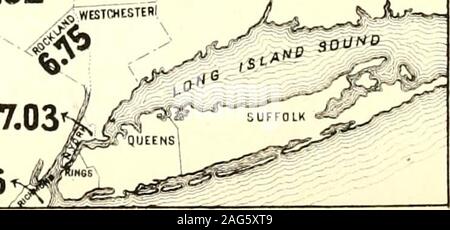 . Recensement de l'état de New York pour 1875. 4.82 ORANGE .- puTifAtn ivWESTCHESTERl-5,32 6,56. Augmentation DE LA POPULATION GLOBALE DE N EW YORK.1870 à 1375. Banque D'Images