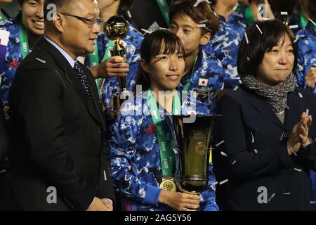 Busan, Corée du Sud. 25Th Dec 2019. Nakajima Emi (JPN) Football/soccer : E-1 de l'EAFF 2019 Finale du championnat de football des femmes en République de Corée La Corée 0-1 match entre le Japon au Busan Gudeok Stadium à Busan, Corée du Sud . Credit : Kenichi Arai/AFLO/Alamy Live News Banque D'Images