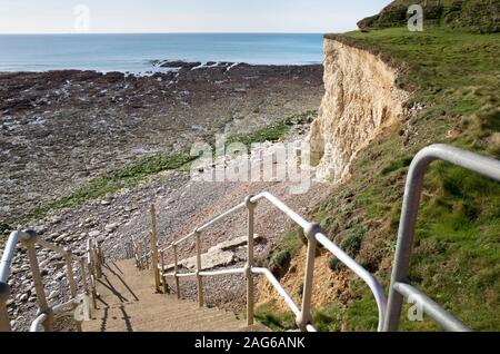 Espérons que l'écart au niveau du Seaford Head Nature Reserve, East Sussex Banque D'Images