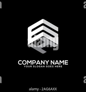 Lettre de GH, conceptions de logo logo nom initial vector Illustration de Vecteur