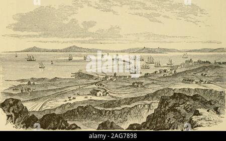 . La terre et ses habitants ... t. 64 Les îles Britanniques. Merionethshire (Meieionyod) est peut-être le plus countj- ofall montagneux du pays de Galles, bien que Cader Idris et ses sommets otlicr toSaowdon sont inférieurs en hauteur. La partie nord-est du comté est drainé par la rivière Dee,whicli s'écoule dans le lac de Bala. La partie ouest de la Baie d'towardsCardigan vers le bas des pentes, et les rivières traversant il estuariesbefore forme large et peu profonde ils entrent dans la mer. Bala, au pied du lac Bala, ou Llyn, Tcgid est beaucoup eu recours à pour fishingand le tir. C'est le siège des collèges de la M CALVINISTE Banque D'Images