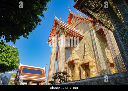 Wat Ratchabophit (Rajabophit) à Bangkok, Thaïlande, le siège de l'actuel (Sankaraat Sankharaat ou Sangharaja), le chef de le bouddhisme thaïlandais Banque D'Images