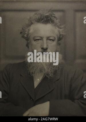 Portrait de William Morris (1834-1896), ch. 1886. Trouvé dans la Collection de la société William Morris. Banque D'Images