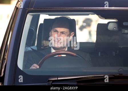 Le comte de Wessex, arrive pour le repas de Noël de la Reine à Buckingham Palace, Londres. Banque D'Images