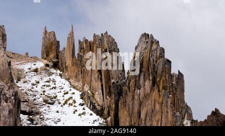 Forêt de pierre, et fait des rochers. à Cusco Pérou Palccoyo Banque D'Images