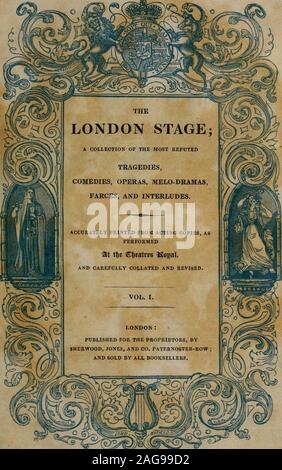 . La scène londonienne : une collection des plus réputées des tragédies, des comédies, des opéras, melo-drame, farces et ; avec des interludes de copies imprimées par intérim, comme effectué au Théâtre Royal, et soigneusement analysé et révisé. .# # Ft. Gjre et Balne, lyp. Alexandre le Grand ; une tragédie, en cinq actes. PAR NATHANIEL LEE. Banque D'Images