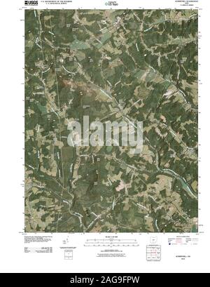 Carte TOPO USGS Ohio OH Summithill 20100729 Restauration TM Banque D'Images