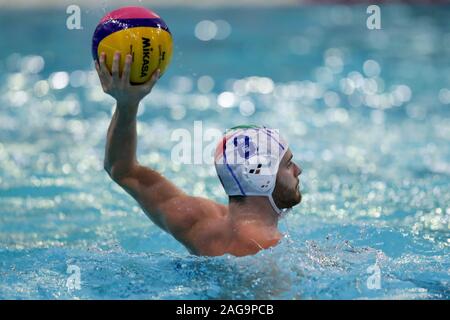 Civitavecchia, Italie, 17 mai 2019, Luca damonte (Italia) lors de la Ligue mondiale de water-polo européen Hommes - Italia contre la Géorgie - Water-polo de l'équipe nationale italienne - Crédit : LPS/Luigi Mariani/Alamy Live News Banque D'Images